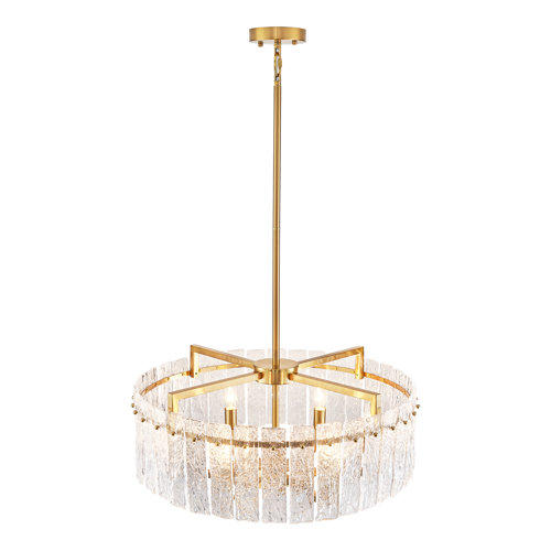 Mercer Light Dimmable Crystal Drum Chandelier Reviews Wayfair Canada